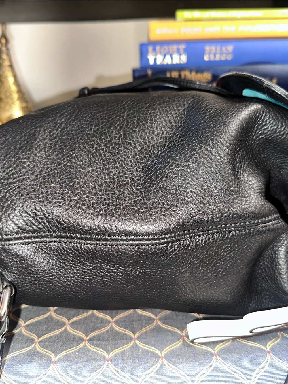 Coach Vintage Park Pebbled Leather Mini Backpack Black/Silver | Style F24385 - Picture 7 of 14